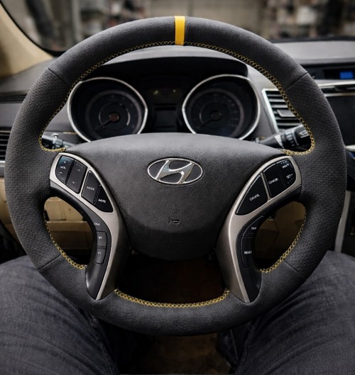 Δερμάτινη επένδυση τιμονιού για Hyundai i30