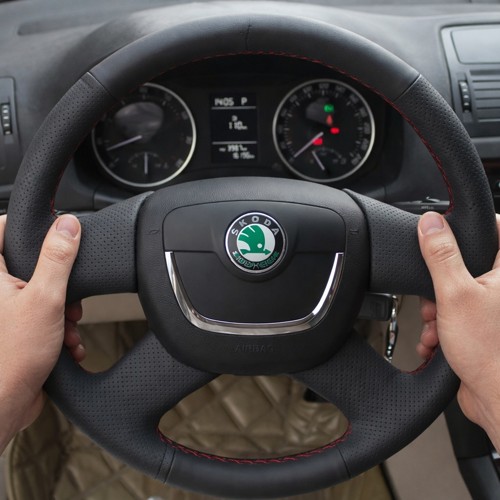 Δερμάτινη επένδυση τιμονιού για Skoda Octavia
